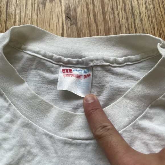 Men's Vintage 90's Hanes Country Club 33 East White Graphic T Shirt Tee Sz 2XL - Picture 3 of 7